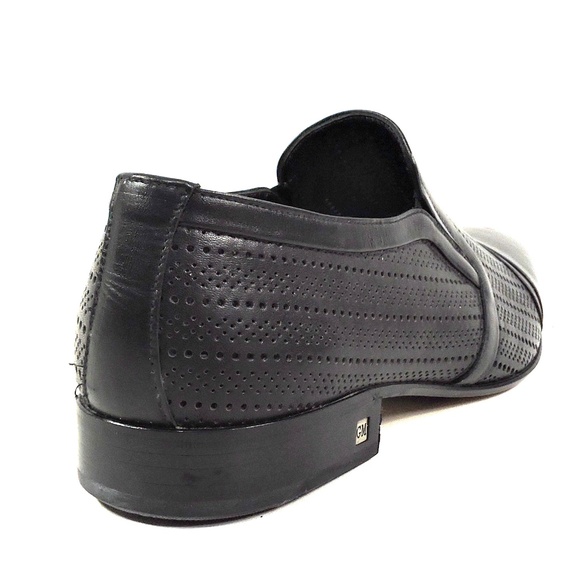 GOODMAN ?? MEN\'S BLACK SOFT LEATHER COMFORT SUMMER LOAFERS main image 6